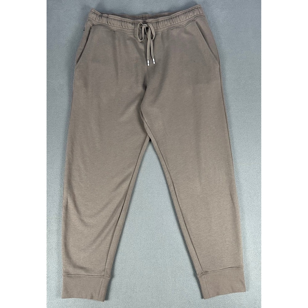 Tommy John Joggers‎ Sweatpants Mens Large Taupe Brown Lounge Luxe Traveler Knit